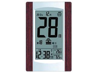 KW9256 日めくり電波時計 日付表示 温度表示 湿度表示