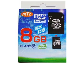 mtc microSDHCカード 8GB class10　(PK) MT-MSD08GC10W (UHS-1対応)