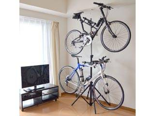 楽天市場】日本製 自転車スタンド 2台用 BLACK PRO 自転車収納