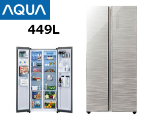 AQUA アクア 冷凍冷蔵庫 449L AQR-SBS45F詳細 - 冷蔵庫・冷凍庫