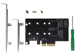 M.2 NVMe SSDϊPCIeJ[h SATAR{ AIF-09ɂĂ̊zE]ER~iN`R~jLB