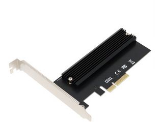 ヒートシンク搭載 M.2 NVMe SSD変換PCIeカード AIF-10