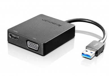 Lenovo ユニバーサル USB3.0-VGA/HDMIアダプター 4X90H20061 