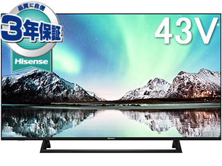 43E6800 43V型4KUHD液晶テレビ BS/CS 4Kチューナー内蔵 【 ムラウチ ...