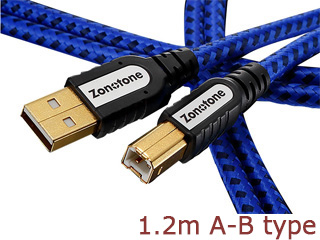 Zonotone ゾノトーン Grandio USB-2.0 1.2m A-B type 高純度素材3種