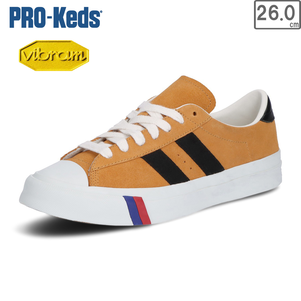 PRO-Keds プロケッズ 【ユニセックス】ロイヤルプラス スエード 【マスタード】【26.0cm】 PN1021 ヴィブラムメガグリップ