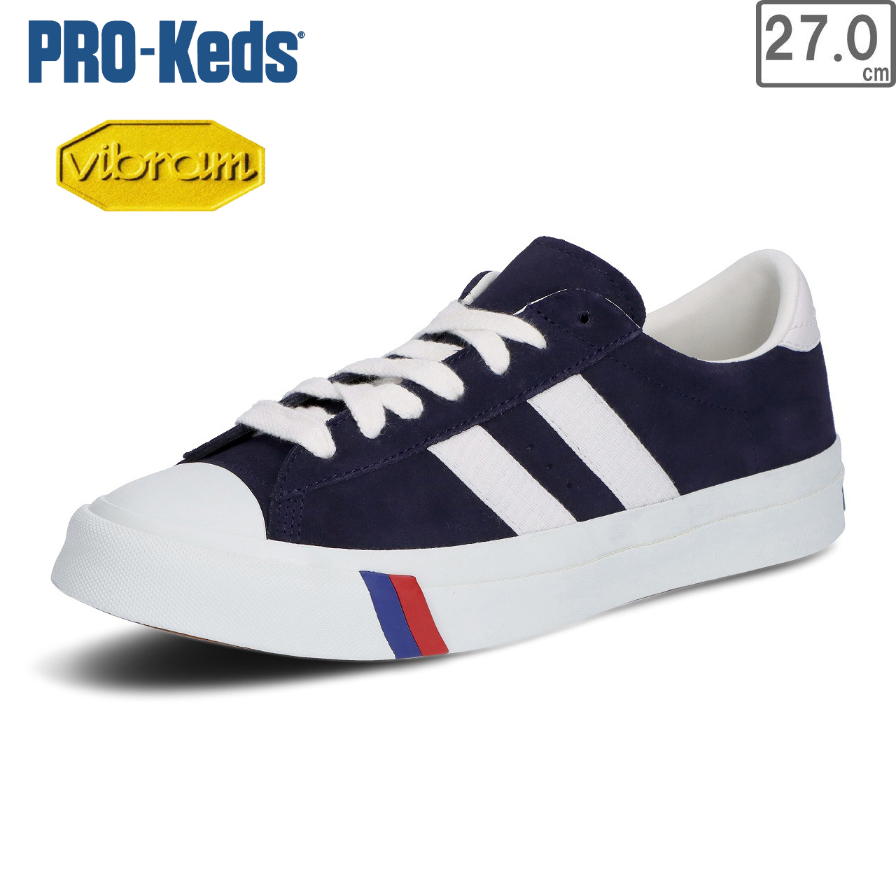 PRO-Keds プロケッズ 【ユニセックス】ロイヤルプラス スエード 【ネイビー】【27.0cm】 PN1021 ヴィブラムメガグリップ