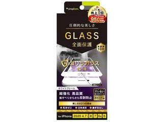iPhone SE（第2世代）/8/7/6s/6 4.7インチ用 立体成型シームレスガラス ホワイト TR-IP204-GM3F-GOAGBK