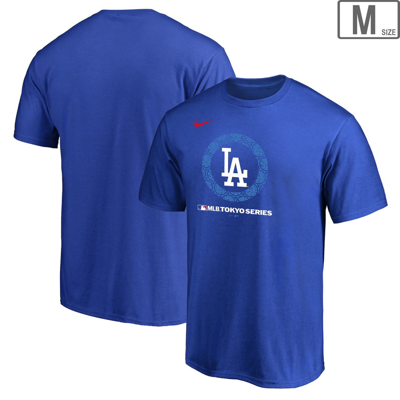 �y�����Y�zMLB Tokyo Series Event Los Angeles Dodgers Tees �y�u���[�z�yM�T�C�Y�z 0125FW0003