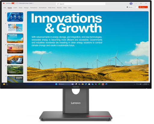 WQHD�Ή� 23.8�^���C�h�t���f�B�X�v���C ThinkVision P24QD-40 (Type-C/�u���b�N/3�N�ۏ�/IPS) 64B1GAR1JP