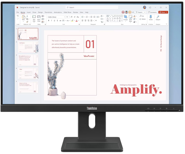 �t��HD�Ή� 23.8�^���C�h�t���f�B�X�v���C ThinkVision E24-40 (VGA�ADP�AHDMI/�u���b�N/3�N�ԃt���ۏ�