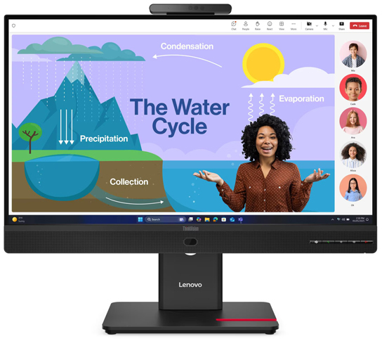 �t��HD�Ή� 23.8�^���C�h�t���f�B�X�v���C ThinkVision T24D-4v (Type-C/�u���b�N/3�N�ۏ�/IPS) 64B7UAR1JP