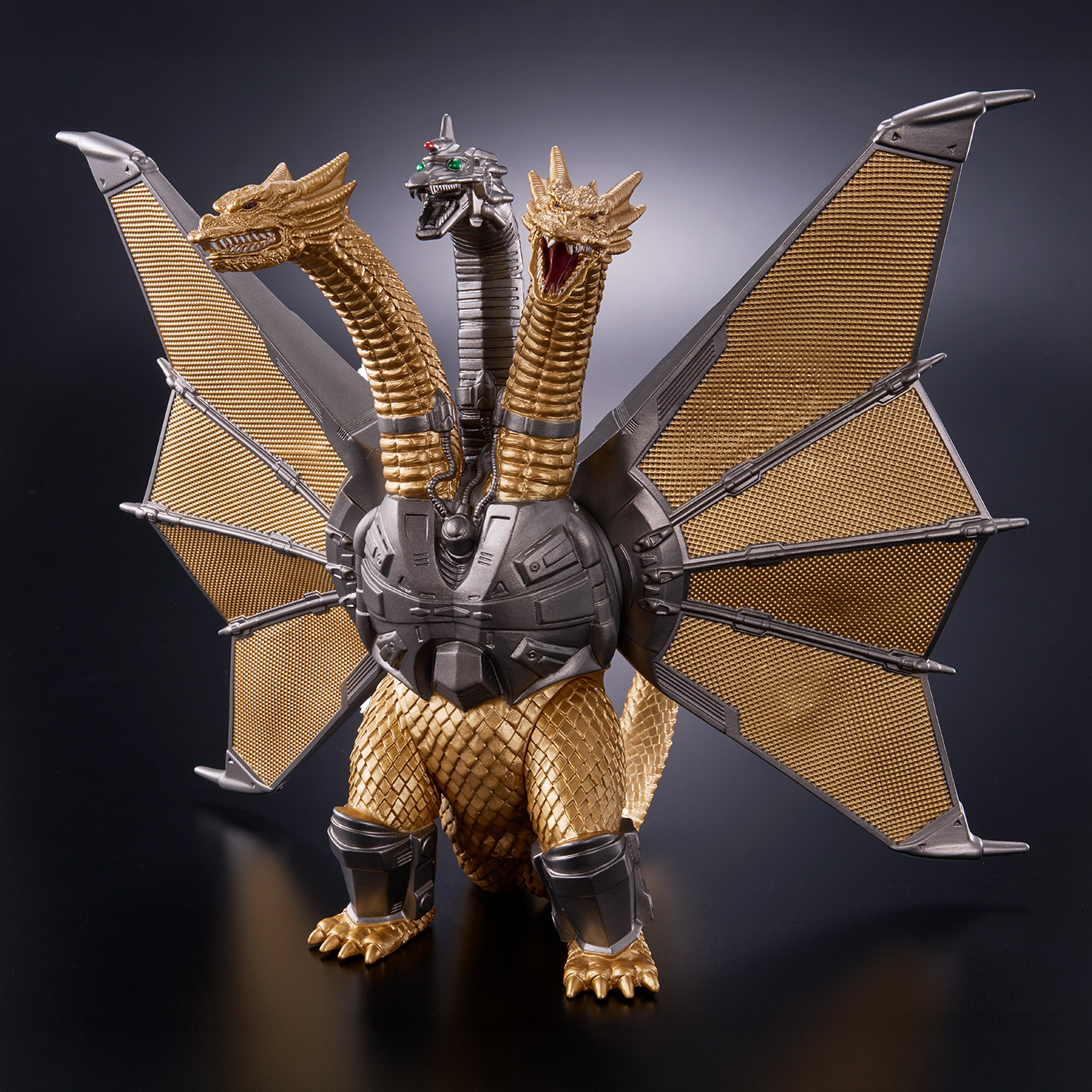 メカ キングギドラ フィギュア 金属 鉄 メタル 合金 レア ゴジラ レトロ Chibimaru] Mecha King Ghidorah 70th Anniversary Edition