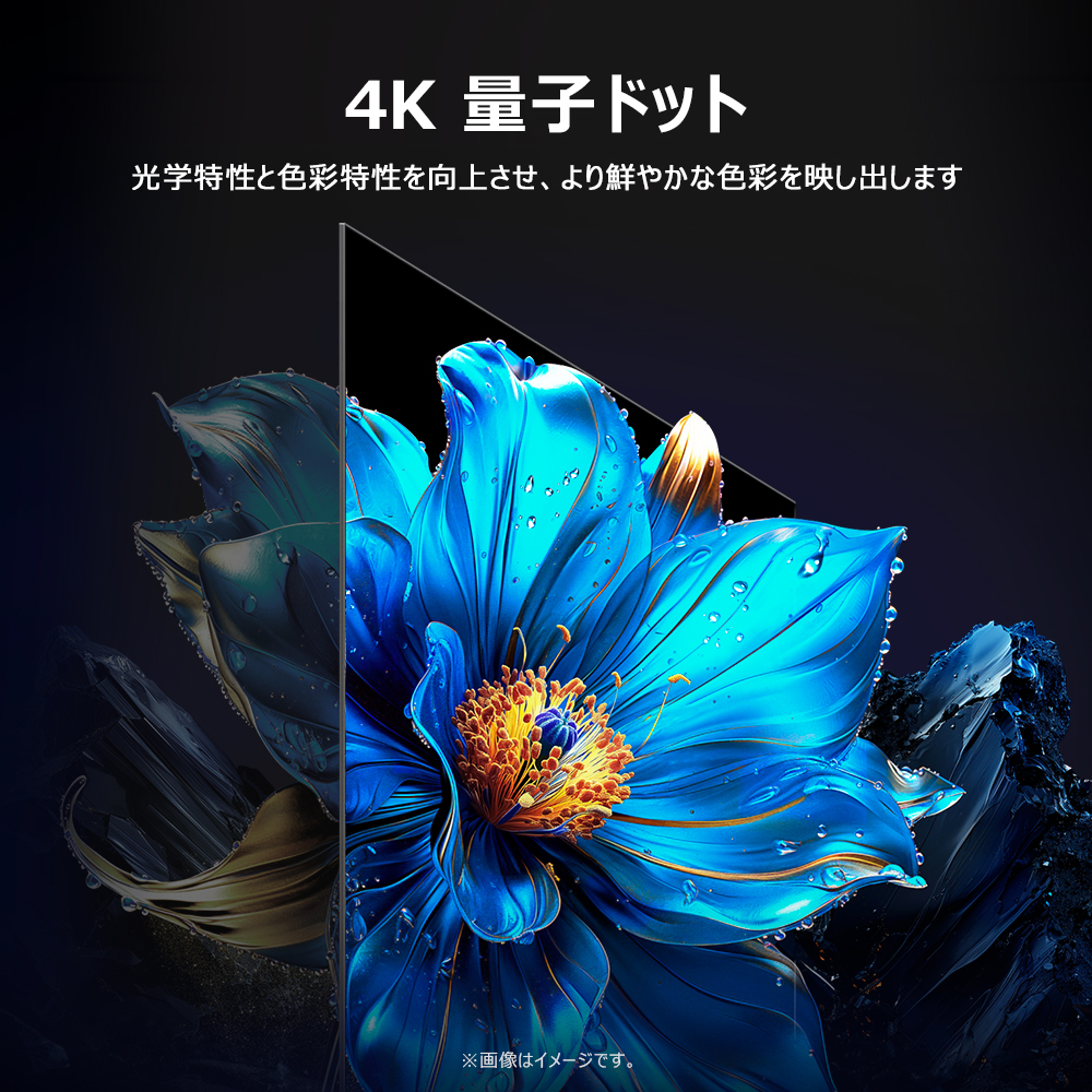 TCL 50P7K 50V型 4K液晶テレビ 量子ドット GoogleTV搭載 P7Kシリーズ