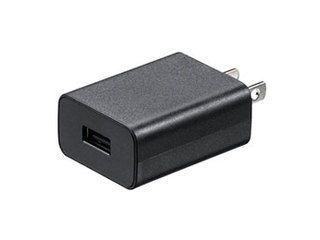 【5個セット】 サンワサプライ USB充電器(2A・ブラック) ACA-IP87BKX5