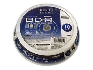 20Zbg HIDISC BD-R 1^ 6{ 25GB 10 XshP[X HDVBR25RP10SPX20ɂĂ̊zE]ER~iN`R~jLB