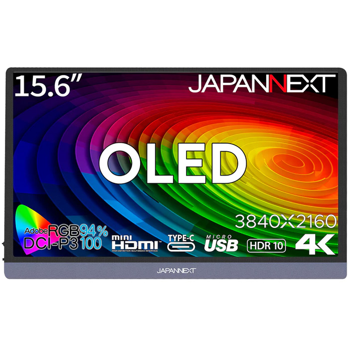 4KΉ15.6^L@ELoCfBXvC(OLED/miniHDMI/Type-Cx2) JN-MD-OLED156UHDR