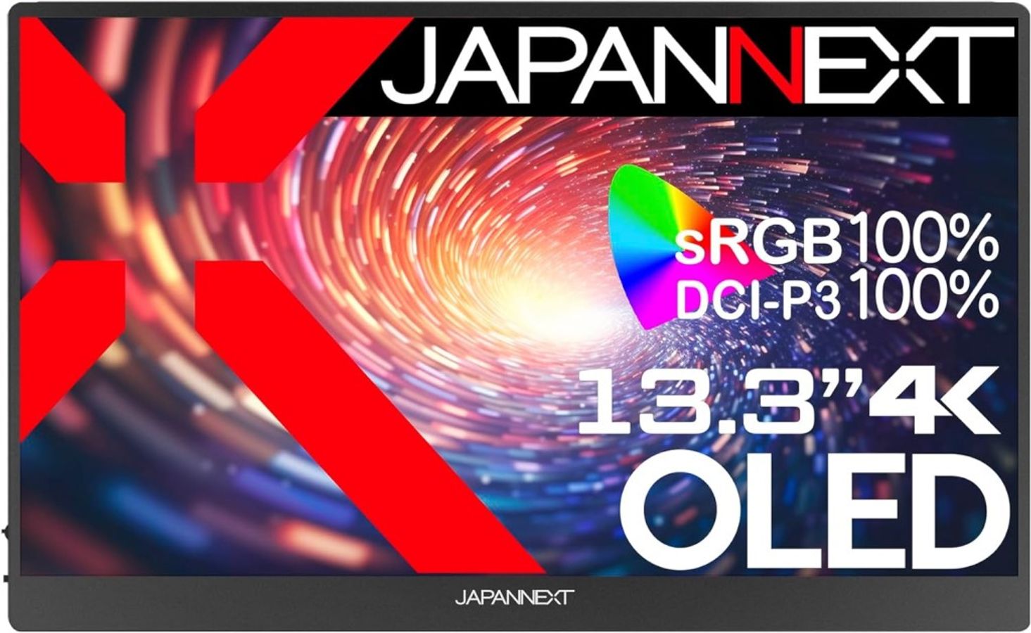 有機EL 4K対応13.3型モバイルディスプレイ(miniHDMI/TypeCx2/スピーカー/光沢) JN-MD-OLED133UHDR