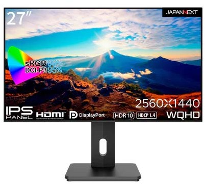 WQHDΉ 27^tfBXvC/DP×1AHDMI×2/ubN/Xs[J[/2Nۏ JN-27IPS4FLWQHDR-HSP