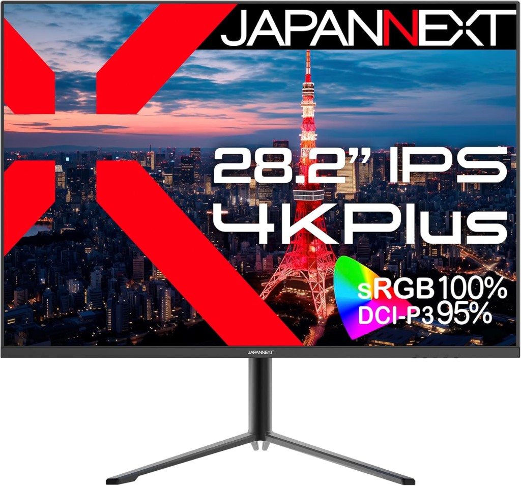 4K Plus�Ή� 28.2�^���C�h�t���f�B�X�v���C(IPS/DPx2/HDMIx2/PIP�EPBP/�s�{�b�g/����) JN-282IPS4KP