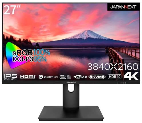 4KΉ 27^tfBXvC/DP×1AHDMI×1AType-C×1/ubN/2Nۏ JN-IPS273UHDR-C65W