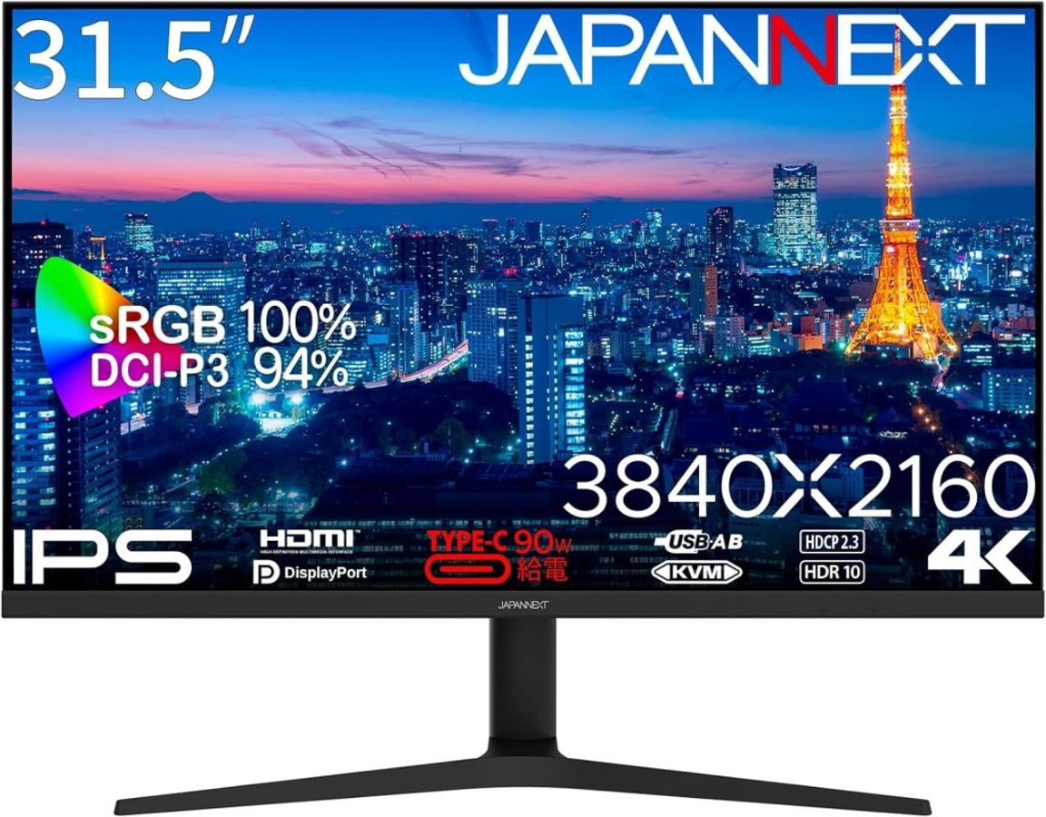 31.5C`4KtfBXvC(3840x2160/IPS/DP/HDMI/Type-C90Wd/2Nۏ) JN-IPS315UHDR-C90W-HSP