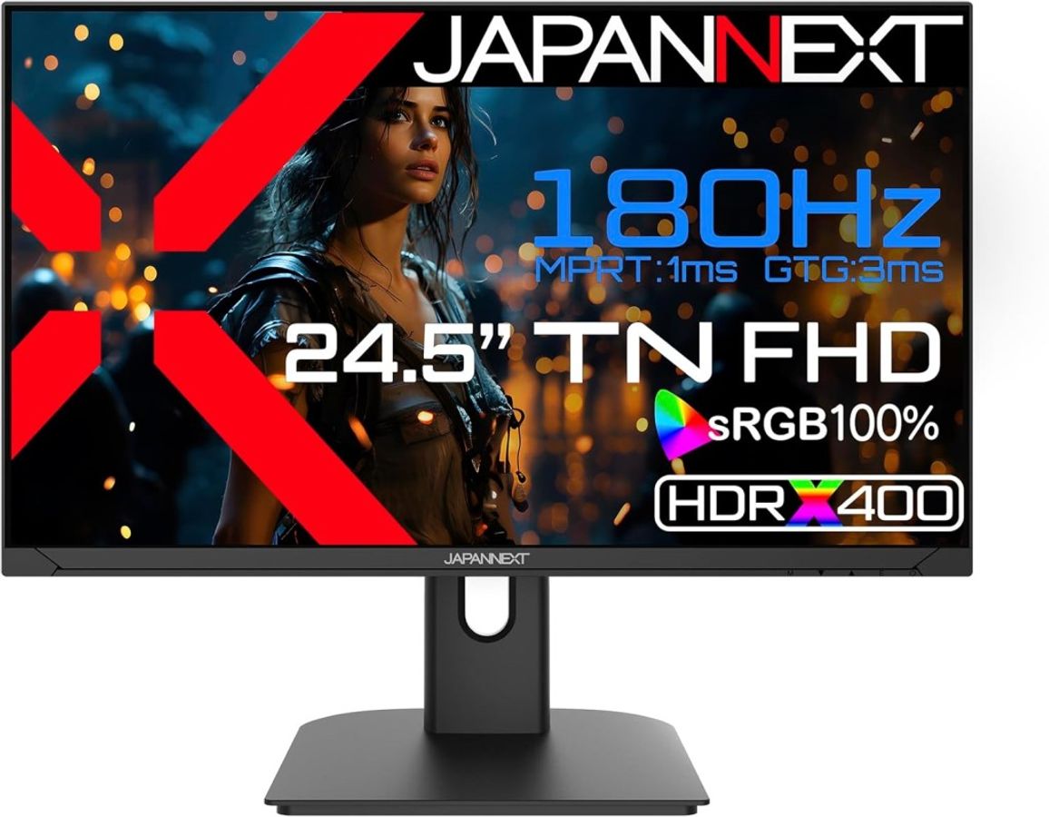 tHDΉ 24.5^Q[~Oj^[(TN/180Hz/DP/HDMIx2/Xs[J[/`g/) JN-245GT180FHDR