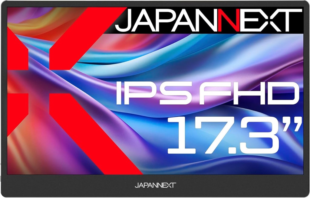�t��HD�Ή� 17.3�^���o�C���f�B�X�v���C(IPS/miniHDMI/TypeCx2/�X�s�[�J�[/�����) JN-MD-IPS1730FHDR-N
