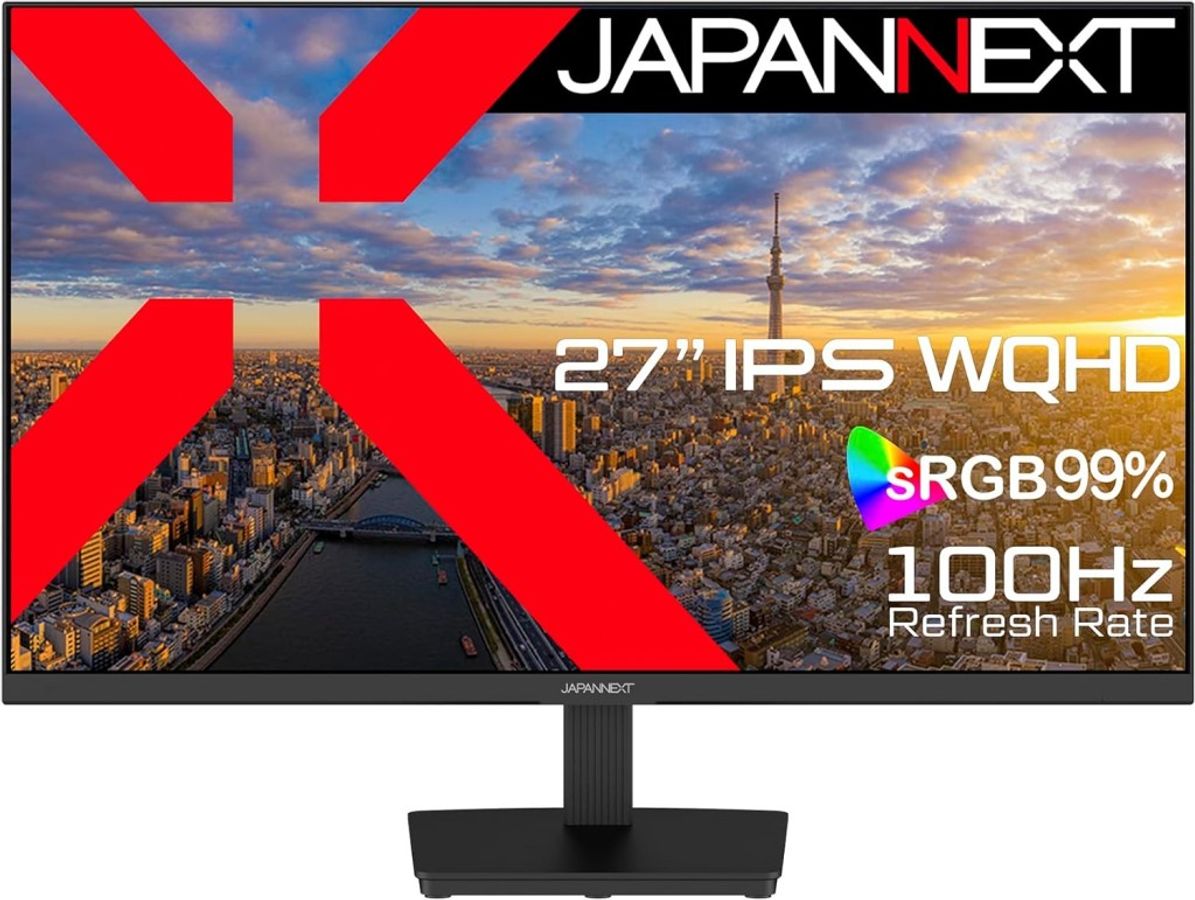 WQHDΉ 27C`ChtfBXvC(IPS/DP/HDMIx2/Xs[J[/`g/) JN-IPS273WQHD