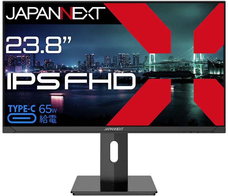 IPSpl tHDΉ23.8^tfBXvC (Type-C/Xs[J[/2Nۏ) JN-IPS238FHD-C65W-HSP