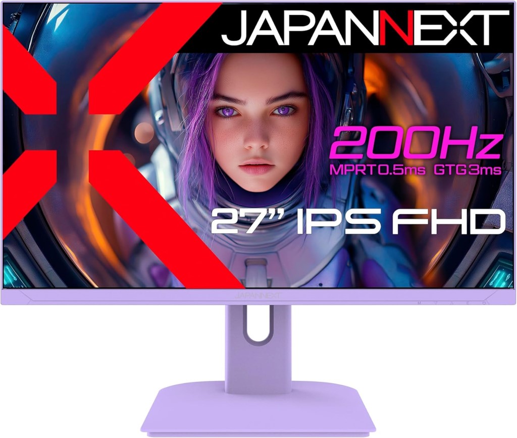 �t��HD�Ή� 27�^�Q�[�~���O���j�^�[(IPS/200Hz/DP/HDMIx2/�X�s�[�J�[/�`���g/2�N�ۏ�) JN-IPS27G200F-PP