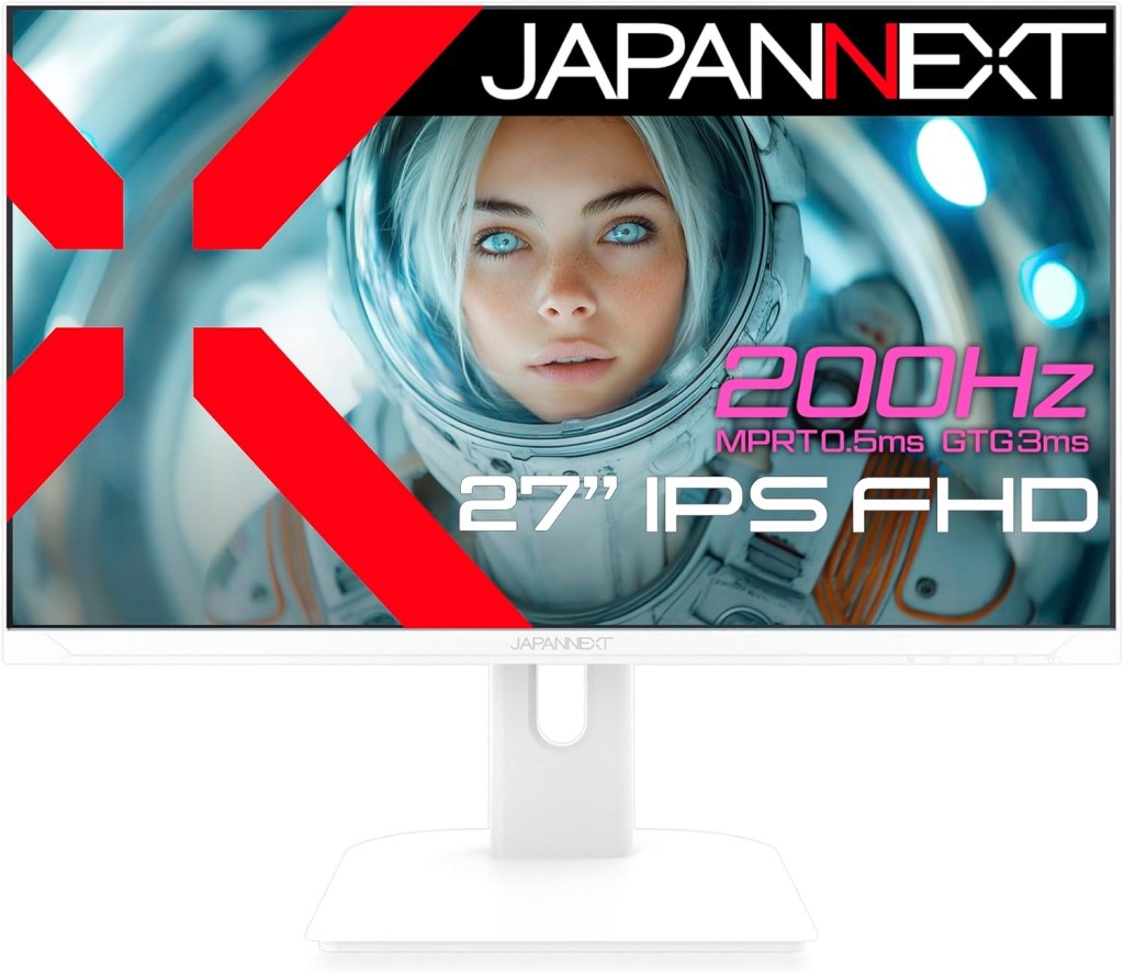 �t��HD�Ή� 27�^�Q�[�~���O���j�^�[(IPS/200Hz/DPx1/HDMIx2/�X�s�[�J�[/�`���g/�����) JN-IPS27G200F-W
