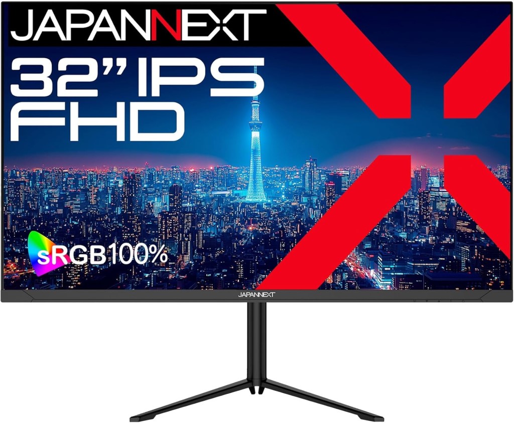 �t��HD�Ή�32�^�t���f�B�X�v���C(IPS/Type-C65W���d/�X�s�[�J�[/��������/������/2�N�ۏ�) JN-IPS32F-HSPC6