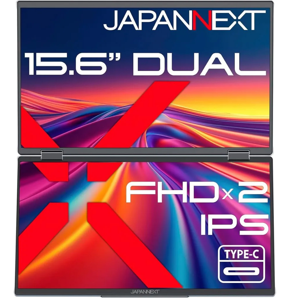 �t��HD 15.6�C���` �f���A�����o�C���f�B�X�v���C(IPS/HDMI/Type-C/�X�s�[�J�[/�����) JN-DMD-IPS156F