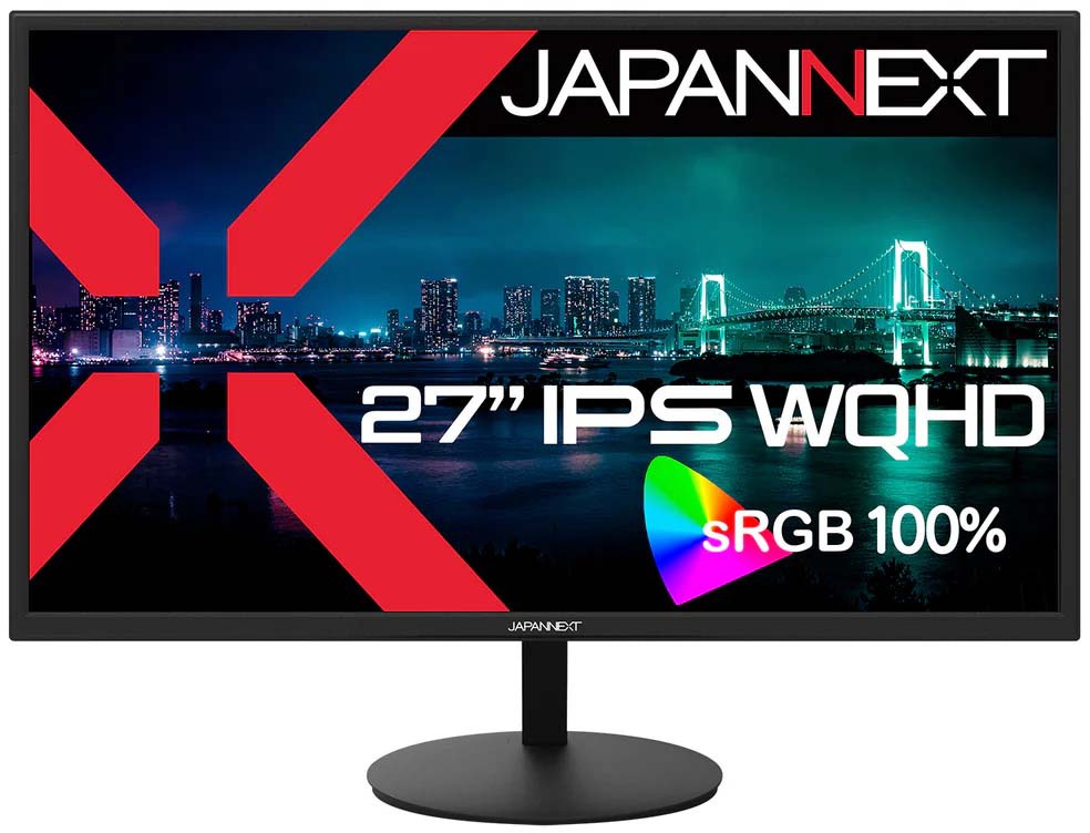 IPS�p�l�� WQHD�Ή�27�^�t���f�B�X�v���C (DP/�X�s�[�J�[/�`���g/2�N�ۏ�) JN-IPS27Q