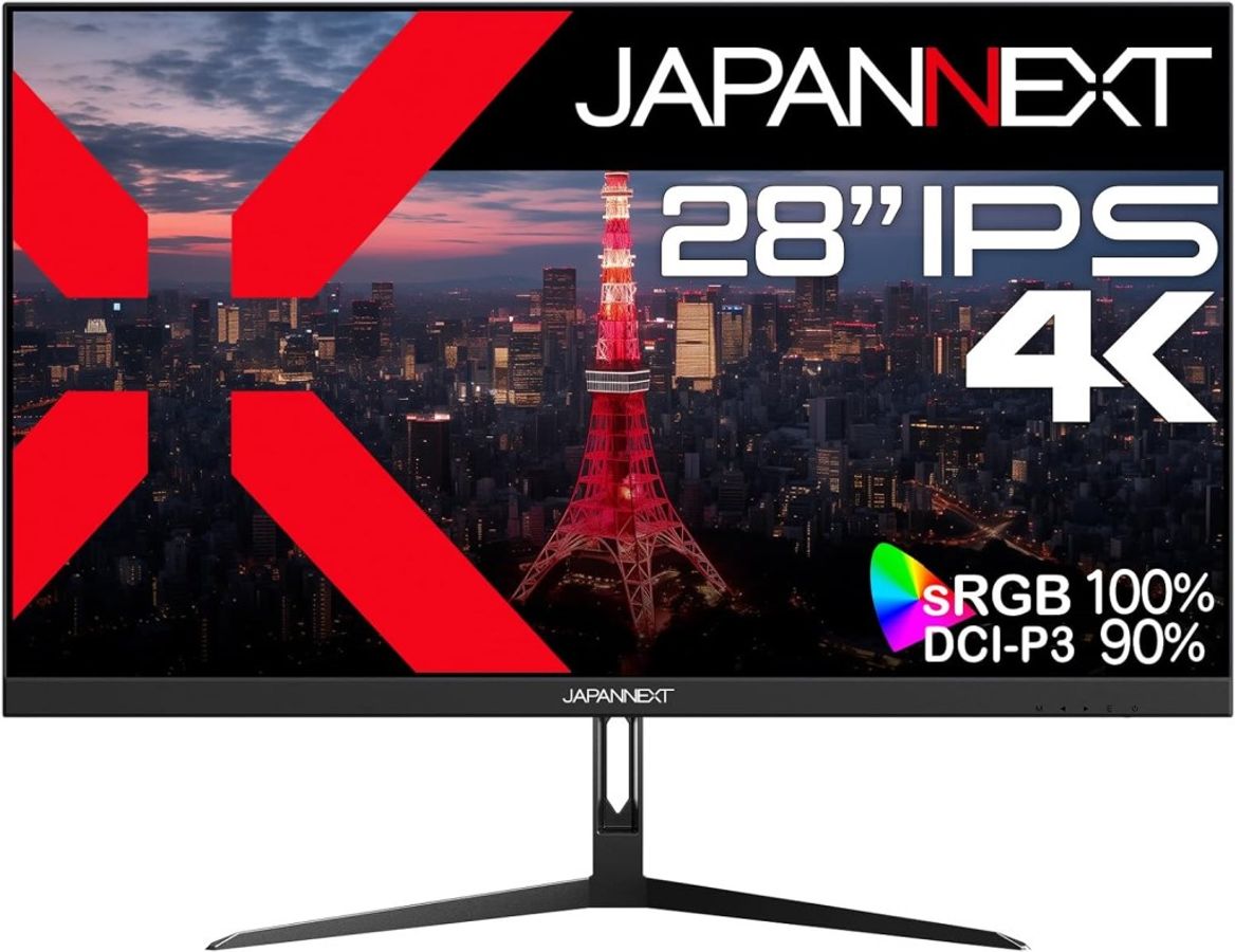 JN-IPS28U 4KΉ28^ChtfBXvC(3840x2160/IPS/DPx2/HDMIx2/Xs[J[/`g/)