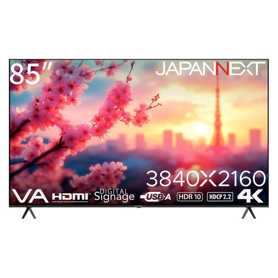 4KΉ85^tfBXvC(3840x2160/VA/HDMIx3/USB/HDR10/Xs[J[//2Nۏ) JN-V85U-M