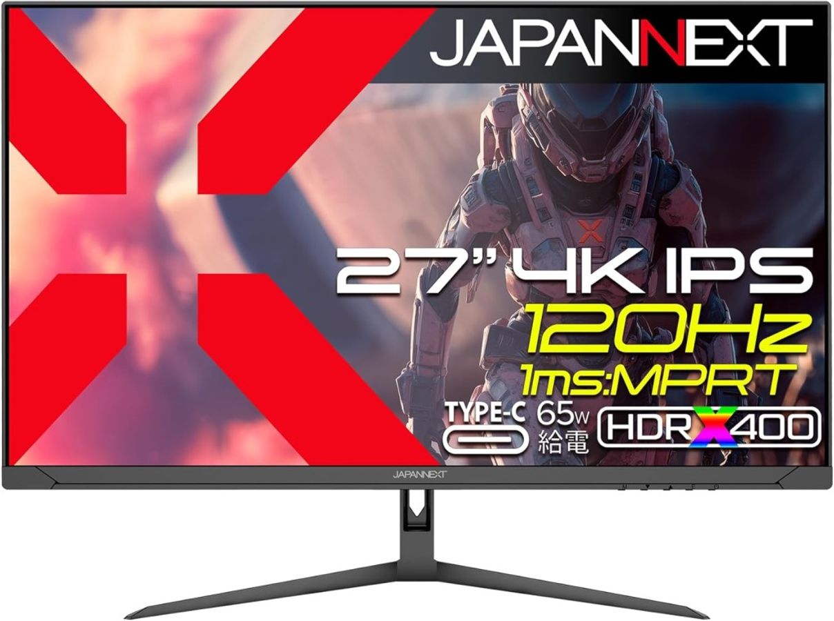 4KΉ27^Q[~Oj^[(IPS/120Hz/Type-C65Wd/Xs[J[/2Nۏ) JN-IPS27G120U-C6