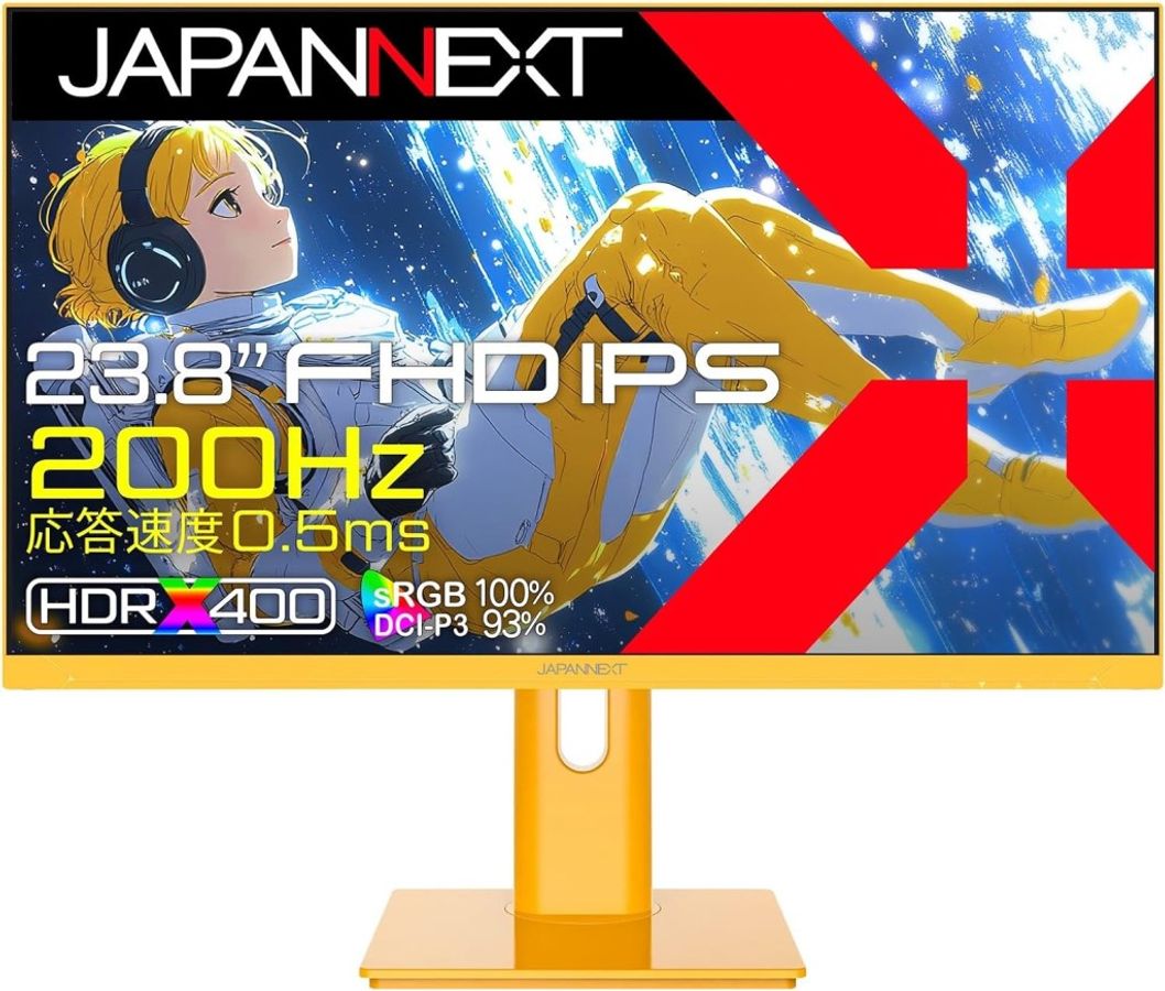 tHD23.8^Q[~Oj^[(IPS/200Hz/Xs[J[/CG[/2Nۏ) JN-IPS238G200F-HSP-YE