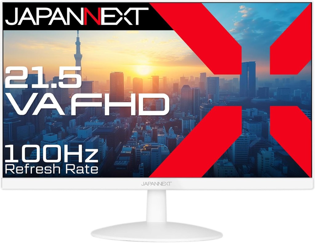 �t��HD�Ή�21.5�^�t���f�B�X�v���C(VA/HDMI/VGA/�X�s�[�J�[/�����/�z���C�g➑�/2�N�ۏ�) JN-V215F2-W
