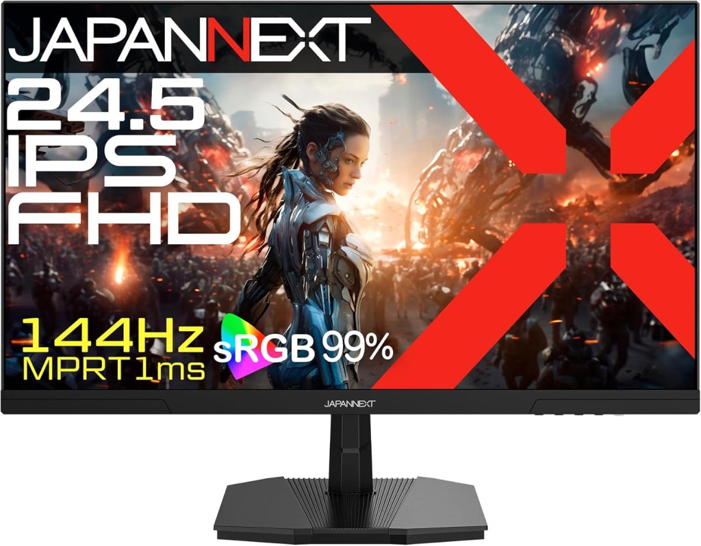 �t��HD�Ή�24.5�^�Q�[�~���O���j�^�[(IPS/144Hz/DP/HDMI/�����/2�N�ۏ�) JN-IPS245G144F