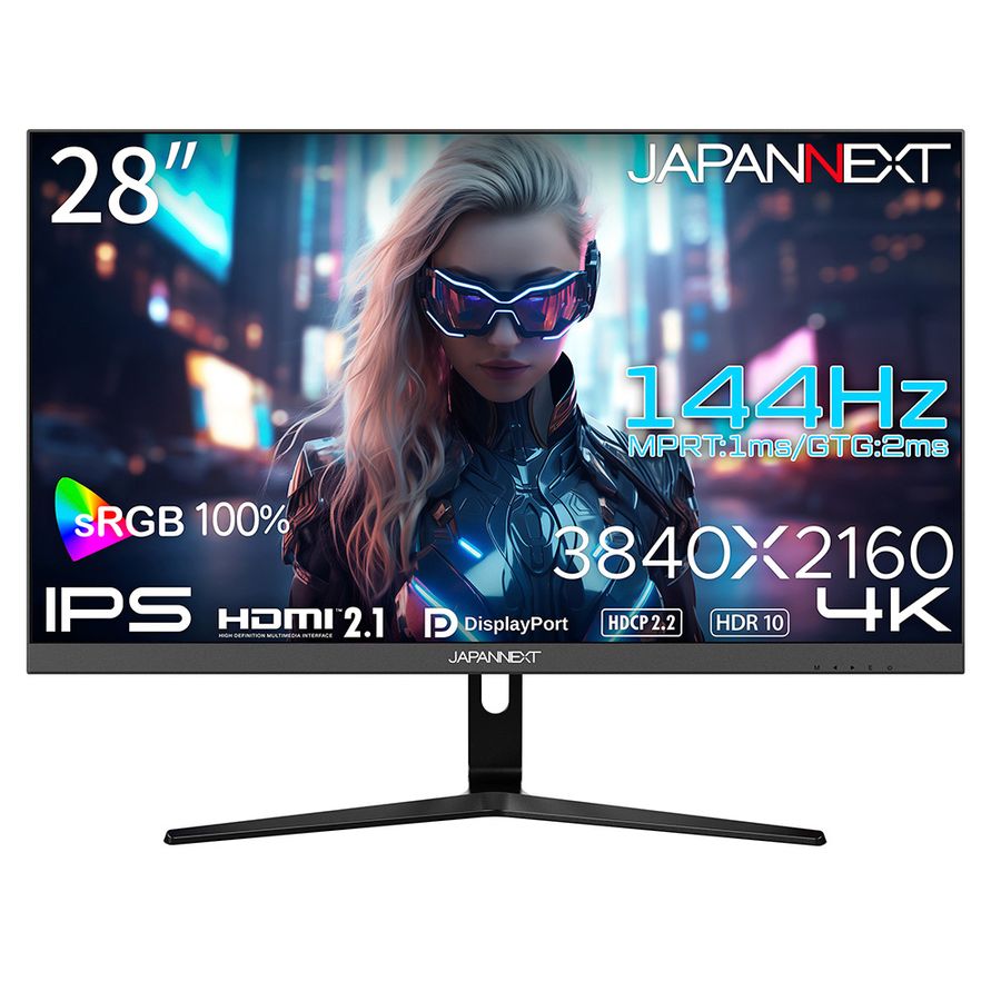 IPSpl̗p 4KΉ28^tfBXvC 144Hz Q[~O 2Nۏ JN-IPS28G144U
