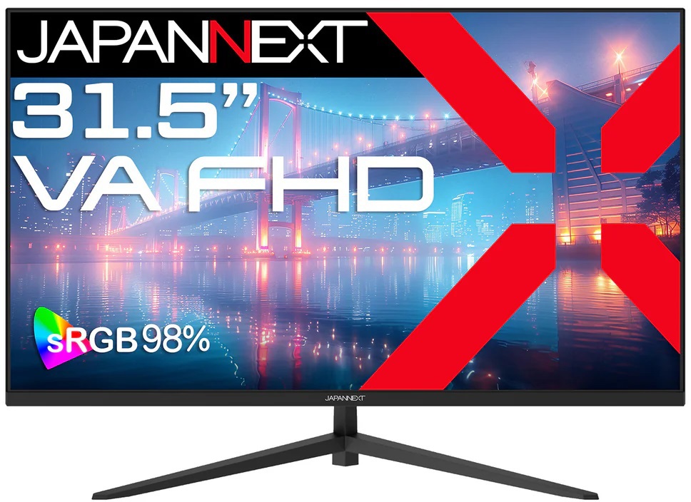 �t��HD�Ή� 31.5�^�t���f�B�X�v���C/HDMI×1�AVGA×1/�u���b�N/�X�s�[�J�[��/2�N�ۏ� JN-V315F2