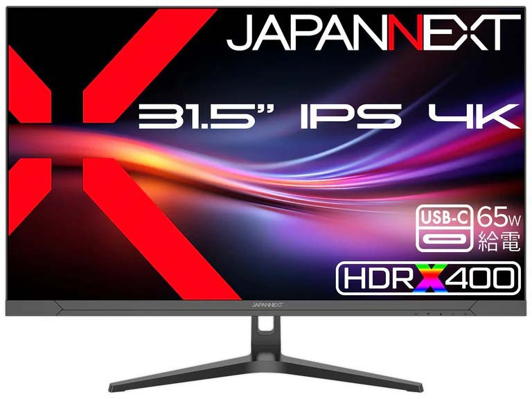 4K�Ή� 31.5�^�t���f�B�X�v���C/HDMI×1�ADP×1�AUSB-C×1/�u���b�N/�X�s�[�J�[/2�N�ۏ� JN-IPSB315U-C6
