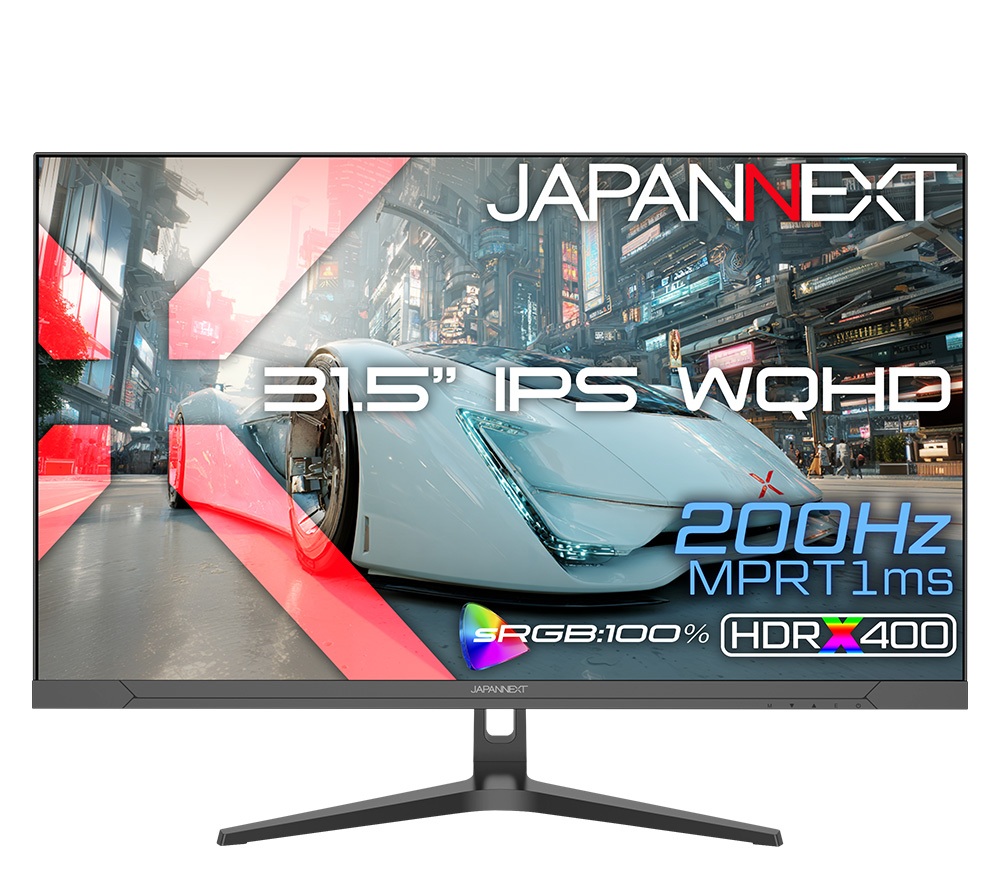 WQHD�Ή� 31.5�^�t���f�B�X�v���C/HDMI×2�ADP×2/�u���b�N/�X�s�[�J�[/2�N�ۏ� JN-IPS315G200Q