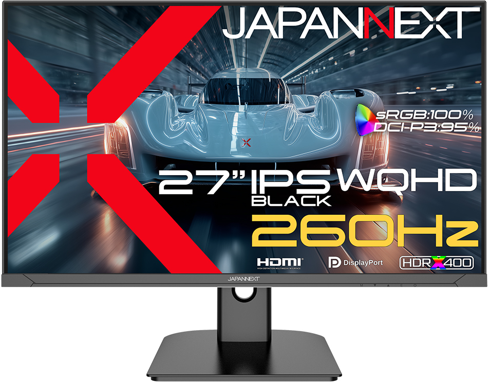 WQHD�Ή� 27�^�t���f�B�X�v���C/HDMI×2�ADP×2/�u���b�N/�X�s�[�J�[/2�N�ۏ� JN-IPSB27G260Q