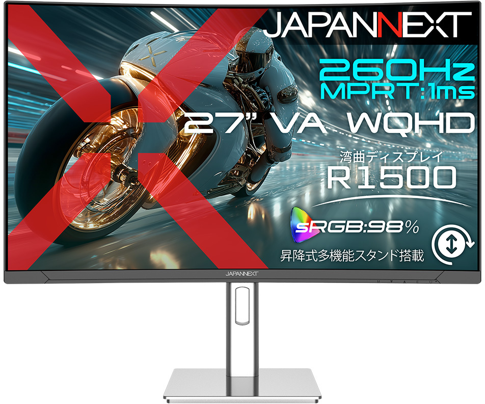 WQHD�Ή� 27�^�t���f�B�X�v���C/HDMI�ADP JN-VC27G260Q-HSP