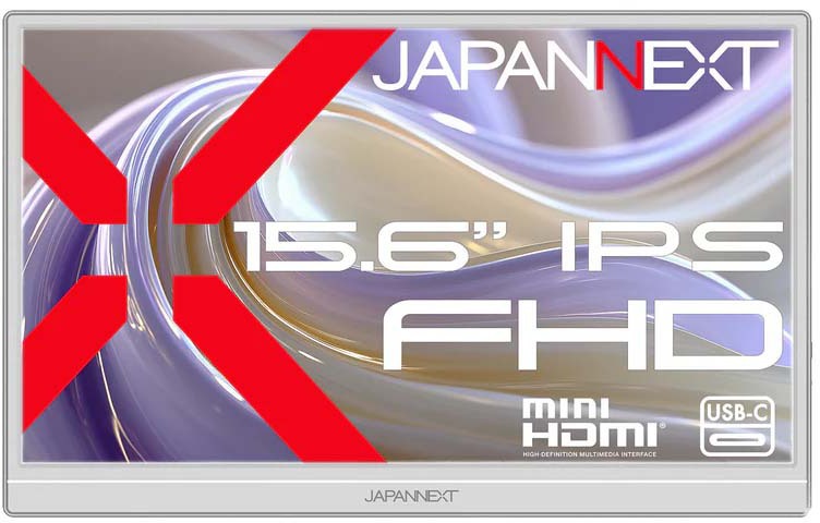 �t��HD�Ή� 15.6�^�t���f�B�X�v���C/miniHDMI×1�AUSB-C×1/�z���C�g/�X�s�[�J�[/2�N�ۏ� JN-MD-IPS156F2-W