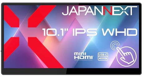 10.1�^�^�b�`�p�l���t��/1540×720/miniHDMI�AUSB-C/�u���b�N/�X�s�[�J�[�L/2�N�ۏ� JN-MD-IPST101WHD