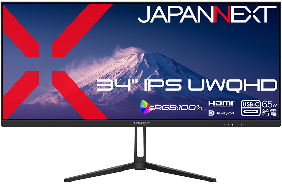 UWQHD�Ή� 34�^�t���f�B�X�v���C/HDMI×1�ADP×1�AUSB-C×1/�u���b�N/�X�s�[�J�[/2�N�ۏ� JN-IPS34UQ2-C6